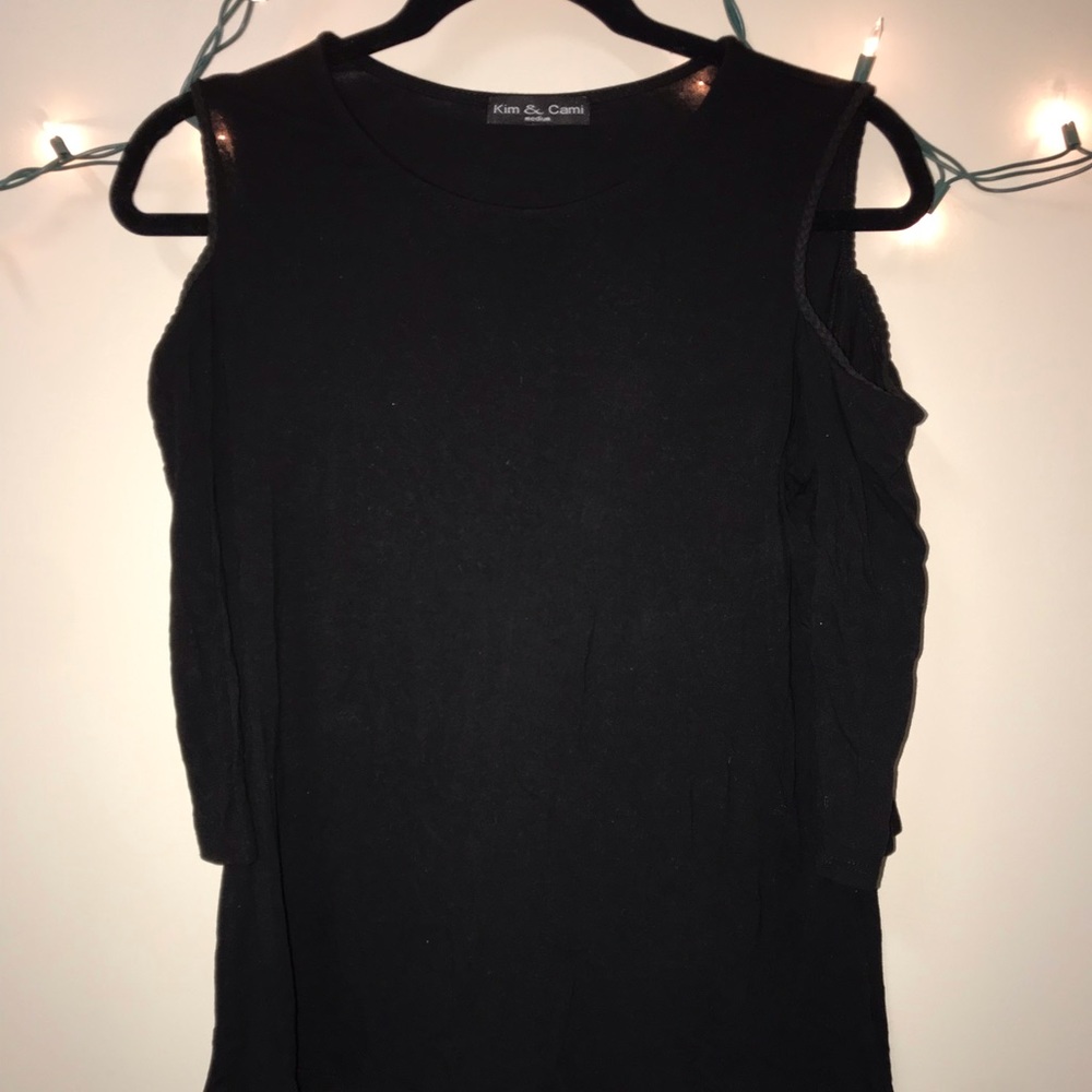 Black 3/4 Sleeve Top
